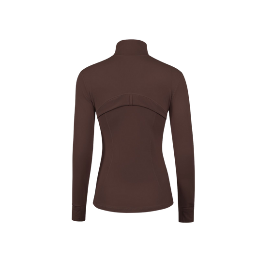 Curves Tracksuit with Gold Zipper – Women’s Stretchy Activewear for Hourglass Shape